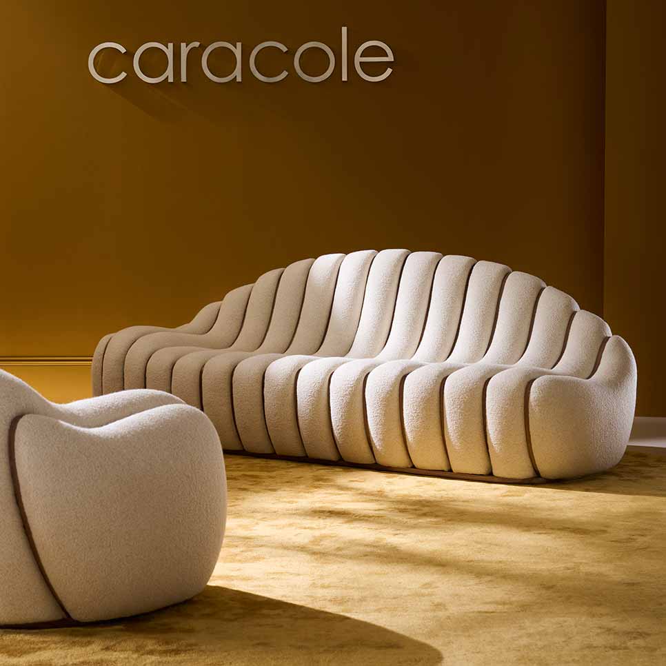 Chrysalis Sofa – Ivory | Caracole Fall 2025 | Elegant Contemporary Luxury Exclusive Designer Furniture