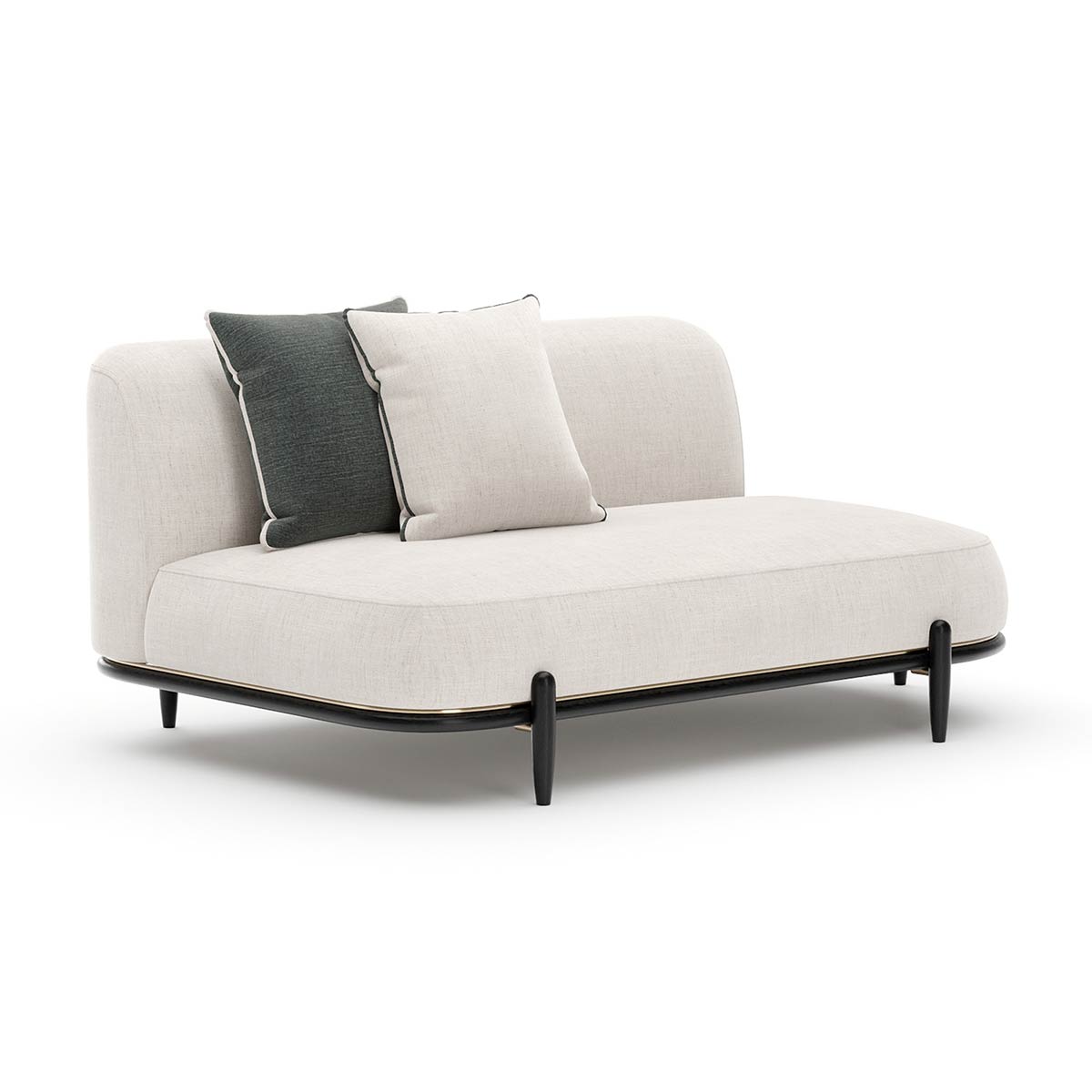 Madera Sectional - Right Bumper | Caracole Fall 2025 | Elegant Contemporary Luxury Exclusive Designer Furniture