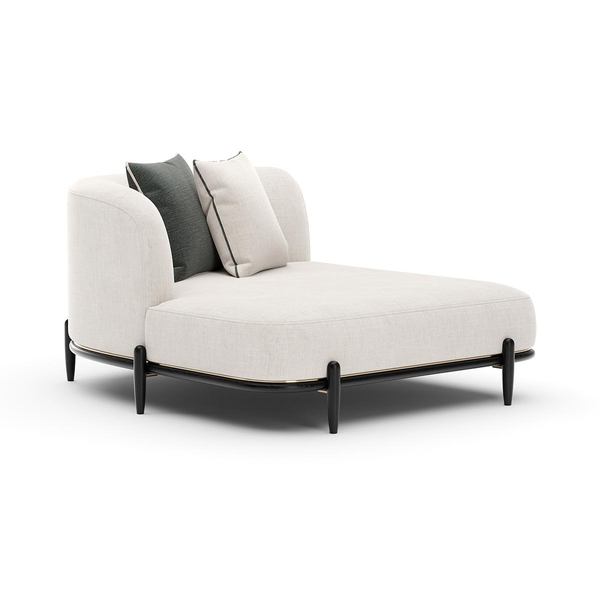 Madera Sectional - Left Arm Chaise | Caracole Fall 2025 | Elegant Contemporary Luxury Exclusive Designer Furniture