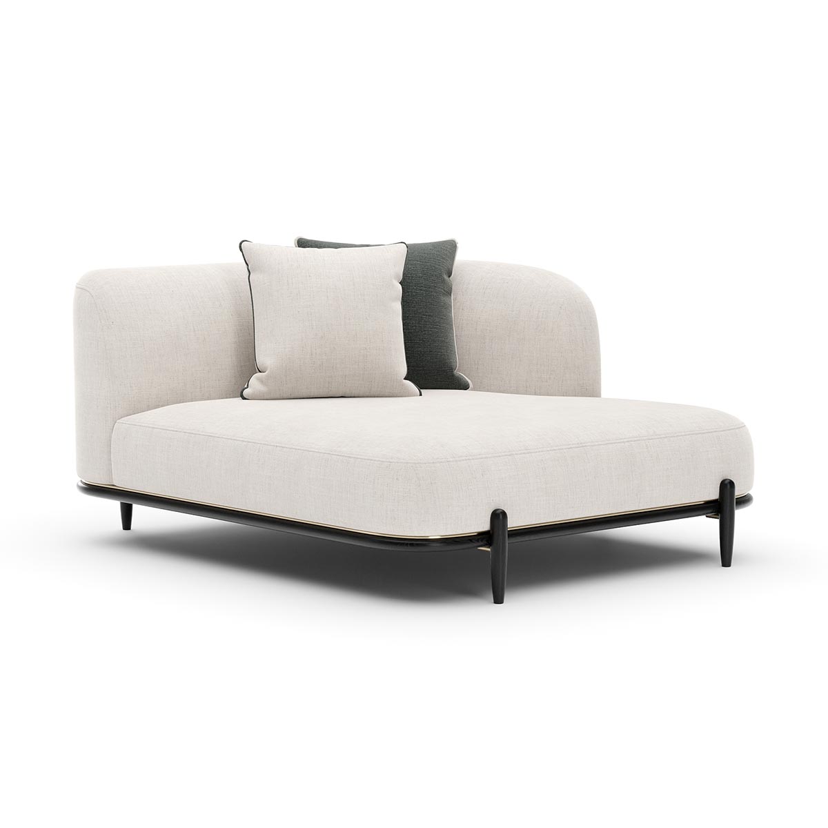Madera Sectional - Right Arm Chaise | Caracole Fall 2025 | Elegant Contemporary Luxury Exclusive Designer Furniture