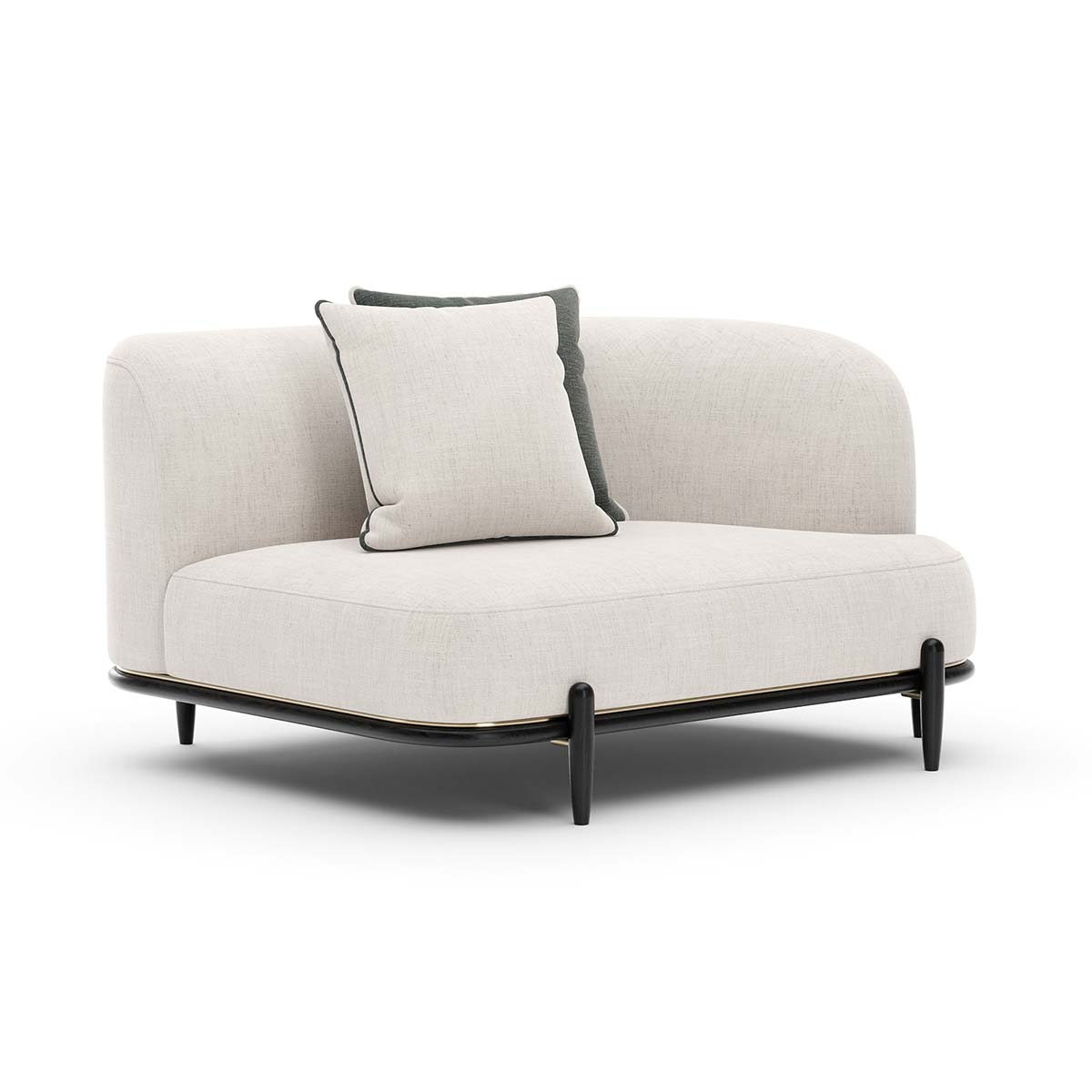 Madera Sectional - Right Arm Loveseat | Caracole Fall 2025 | Elegant Contemporary Luxury Exclusive Designer Furniture