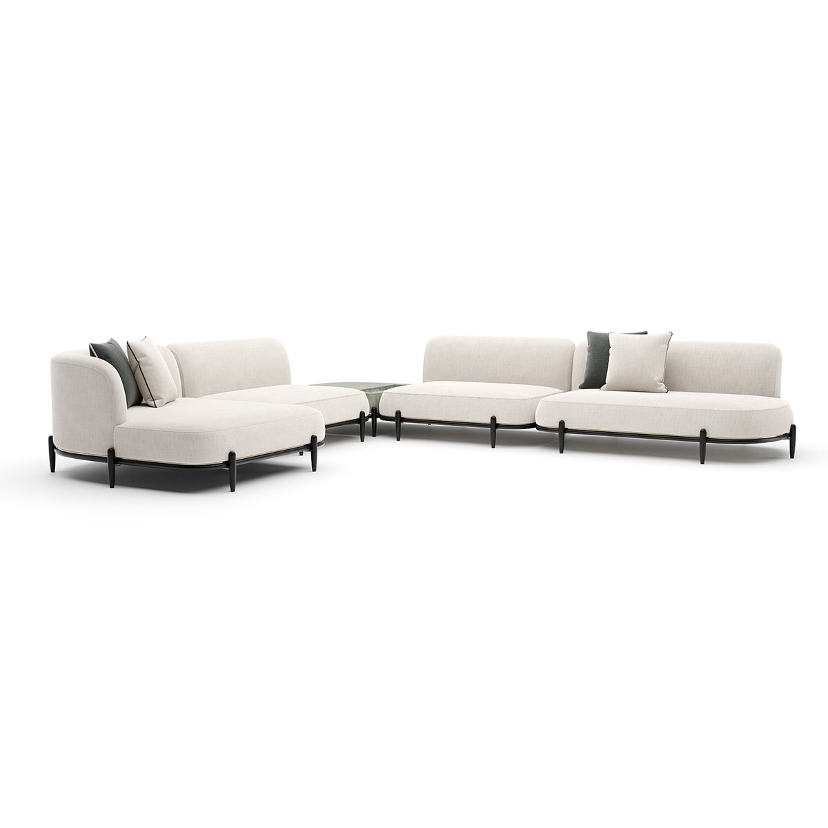Madera Sectional | Caracole Fall 2025 | Elegant Contemporary Luxury Exclusive Designer Furniture