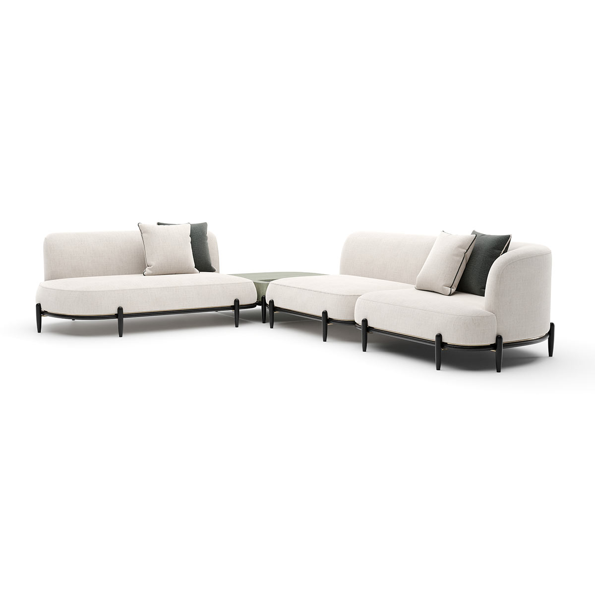 Madera Sectional | Caracole Fall 2025 | Elegant Contemporary Luxury Exclusive Designer Furniture