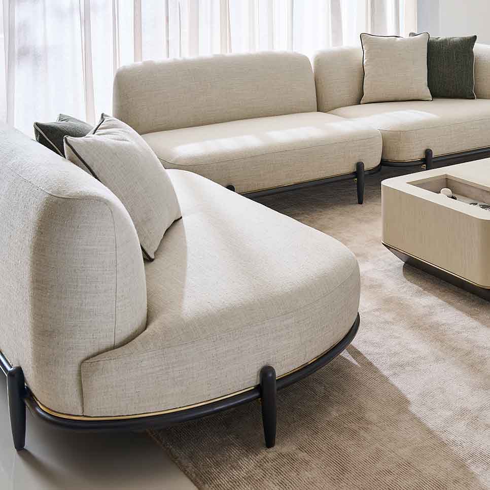 Madera Sectional | Caracole Fall 2025 | Elegant Contemporary Luxury Exclusive Designer Furniture