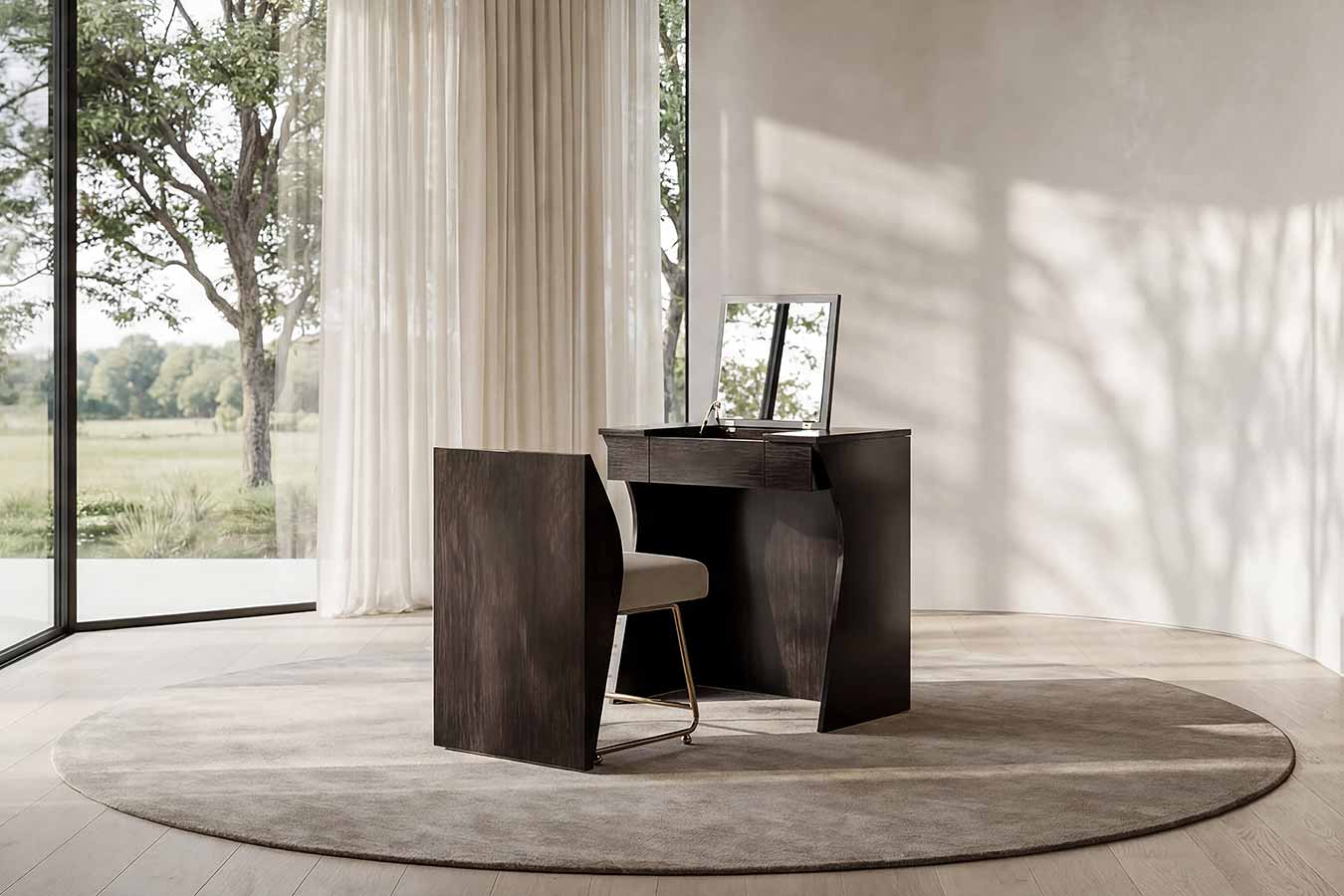 Kismet Vanity | Caracole Fall 2025 | Elegant Contemporary Luxury Exclusive Designer Furniture