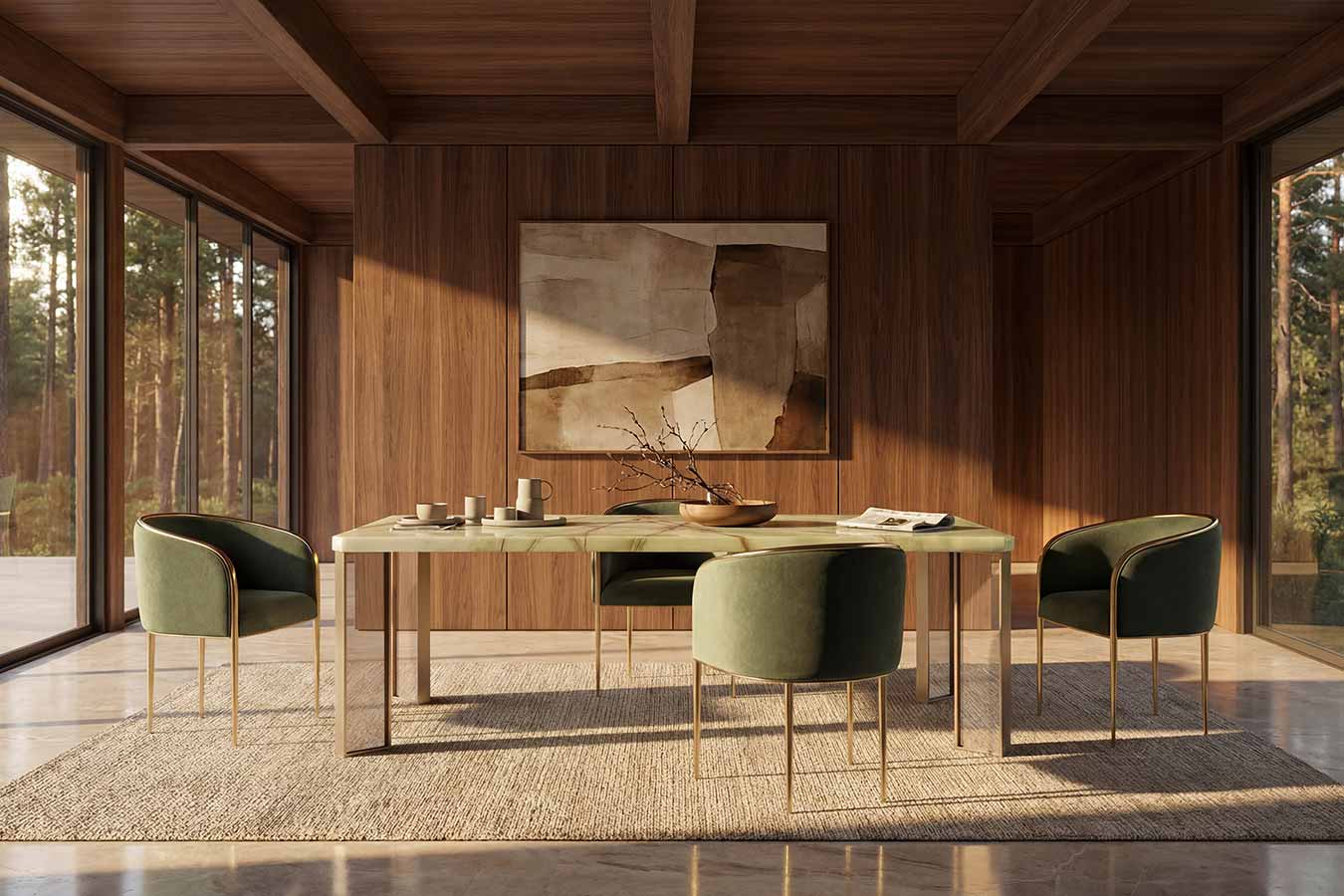 The Naturalist Dining Table | Caracole Classic Collection | Elegant Contemporary Luxury Exclusive Designer Furniture