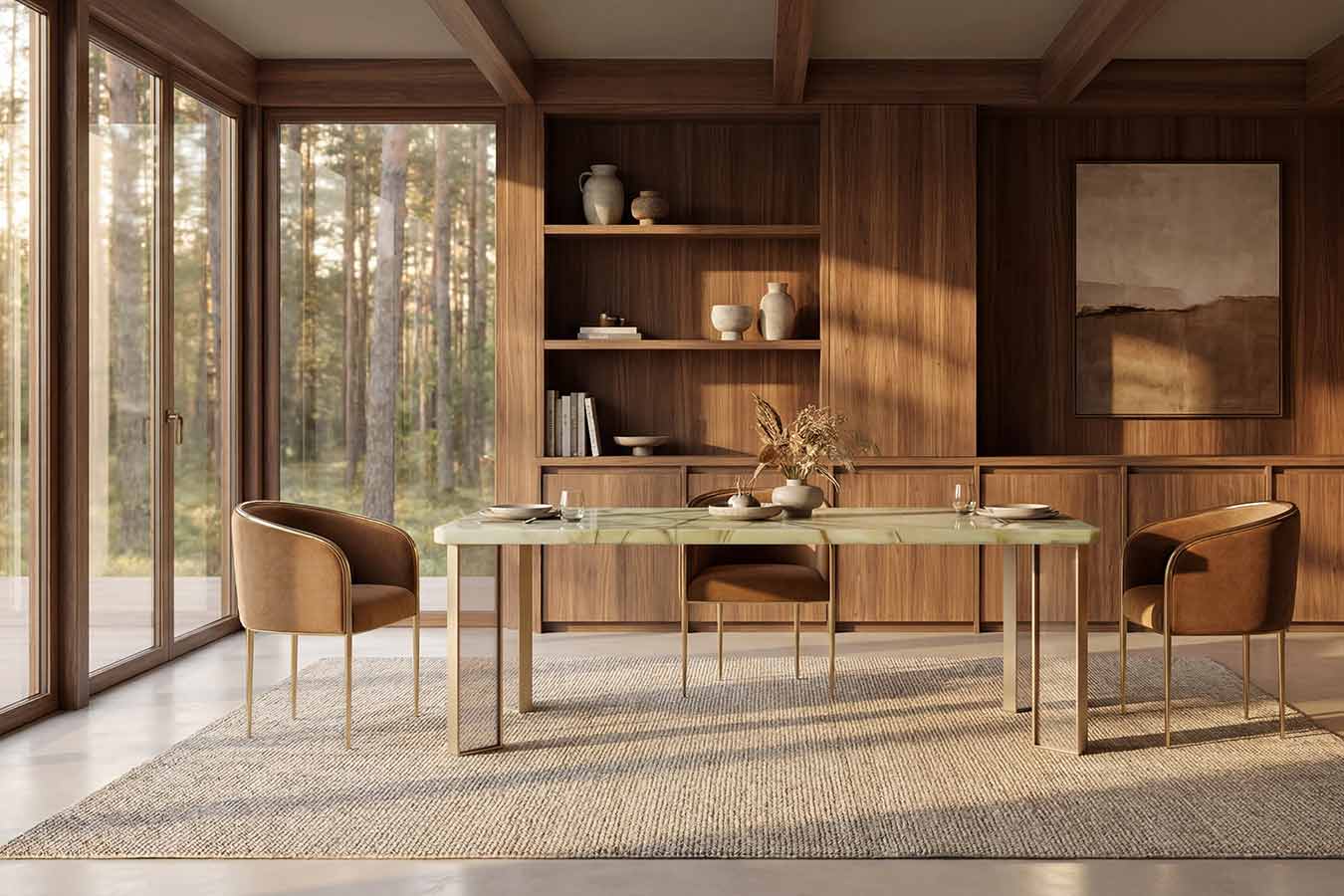 The Naturalist Dining Table | Caracole Classic Collection | Elegant Contemporary Luxury Exclusive Designer Furniture