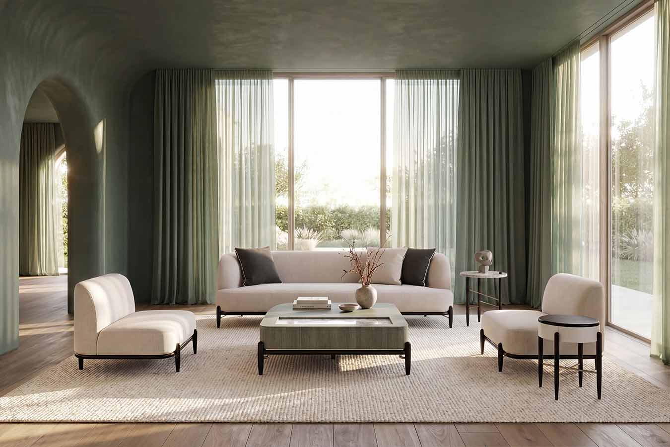 Madera Sofa | Caracole Fall 2025 | Elegant Contemporary Luxury Exclusive Designer Furniture