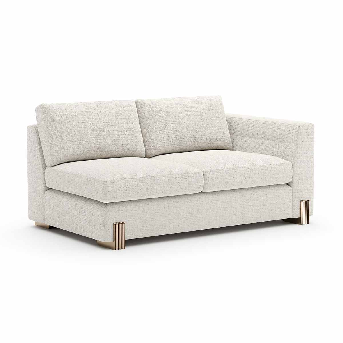 Counter Balance Sectional Loveseat | Caracole Spring 2025 Collection | Elegant Contemporary Luxury Exclusive Designer Furniture