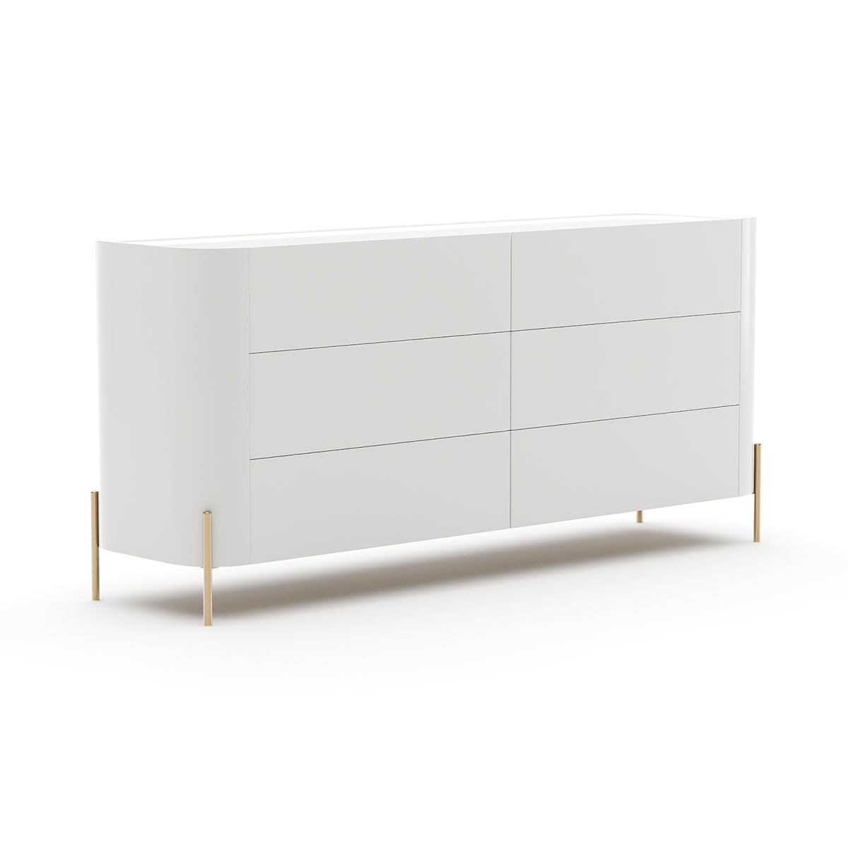Atom Dresser Latte – Large | Caracole Spring 2026 | Elegant Contemporary Luxury Exclusive Designer Furniture