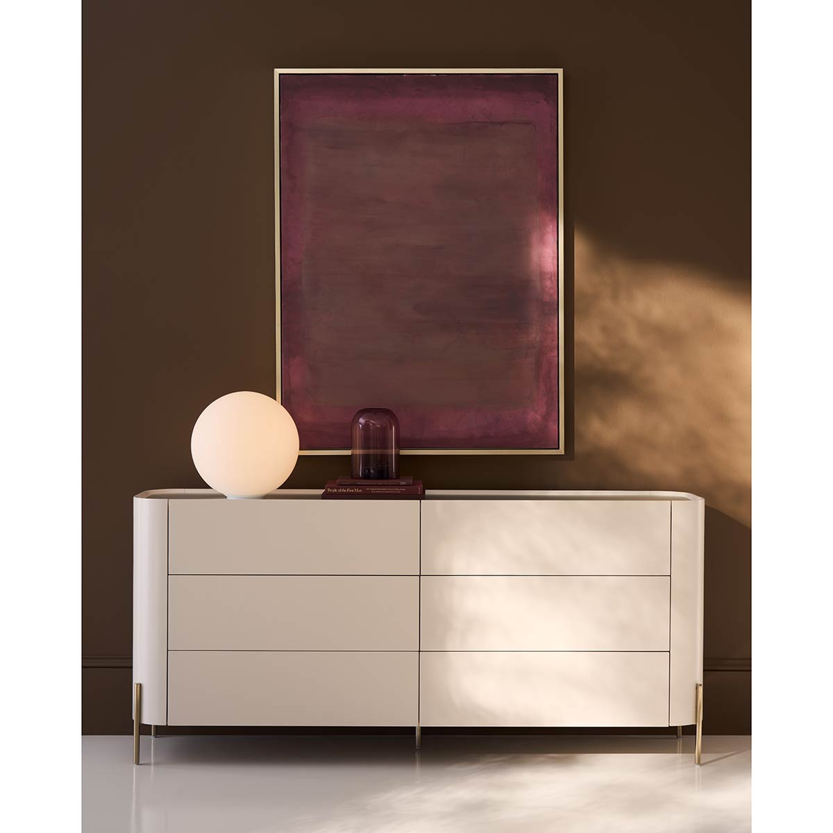 Atom Dresser Latte – Large | Caracole Spring 2026 | Elegant Contemporary Luxury Exclusive Designer Furniture