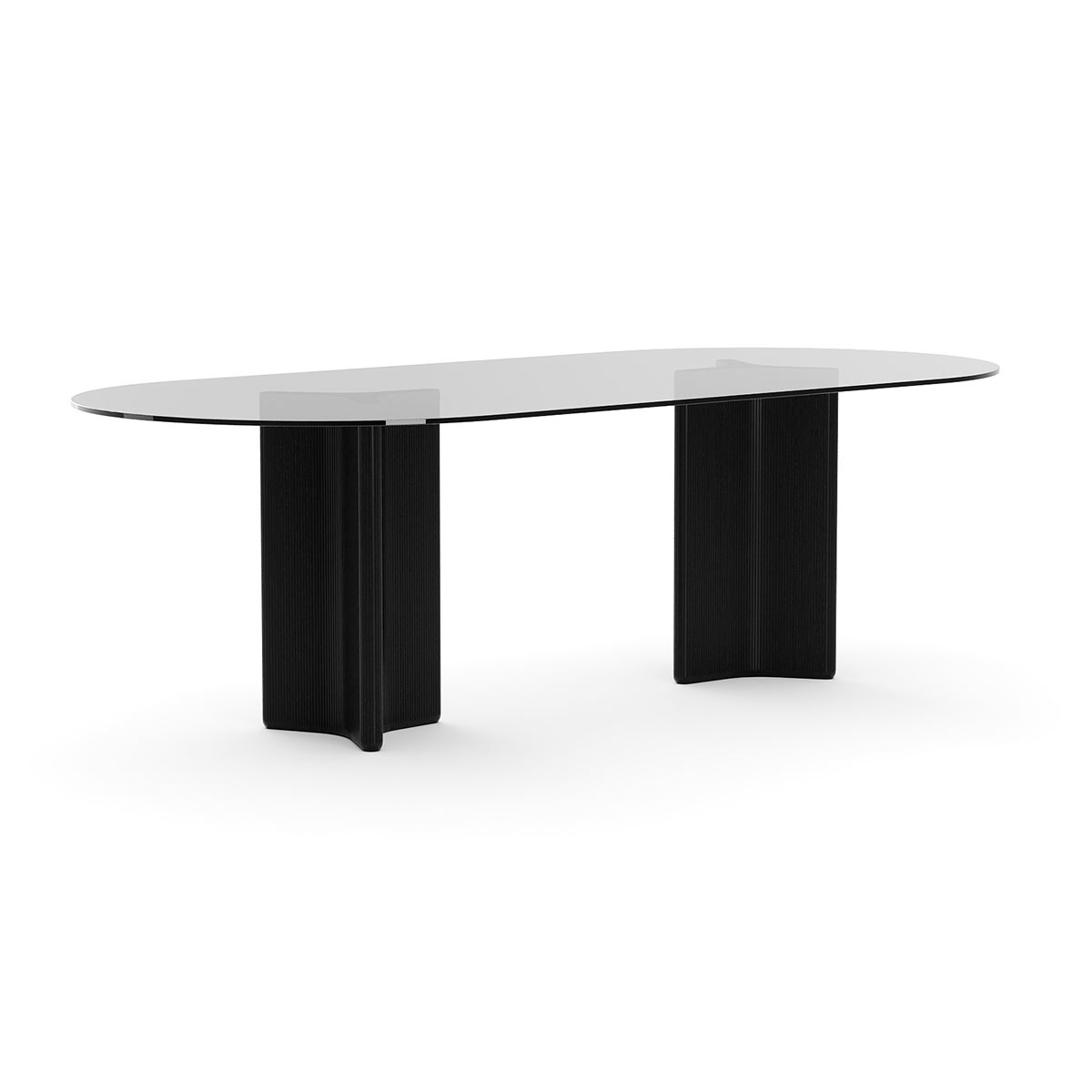 Viola Dining Table – Clear Glass | Caracole Spring 2026 | Elegant Contemporary Luxury Exclusive Designer Furniture
