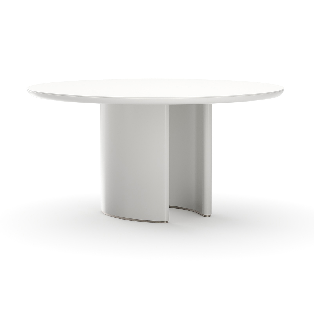 Tobie Round Dining Table – Almond Milk | Caracole Spring 2026 | Elegant Contemporary Luxury Exclusive Designer Furniture