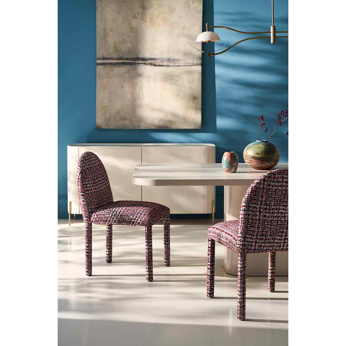 Atom Dining Table – Latte | Caracole Spring 2026 | Elegant Contemporary Luxury Exclusive Designer Furniture