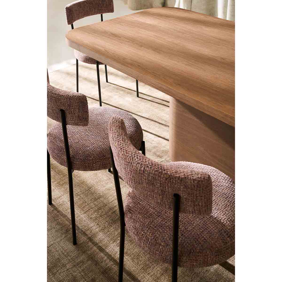 Atom Dining Table – Chocolate Nougat | Caracole Spring 2026 | Elegant Contemporary Luxury Exclusive Designer Furniture