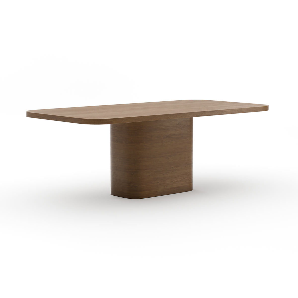 Atom Dining Table – Chocolate Nougat | Caracole Spring 2026 | Elegant Contemporary Luxury Exclusive Designer Furniture