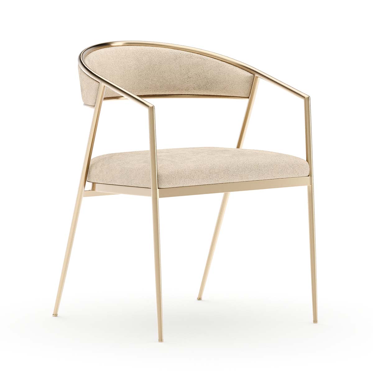 Dario Armchair – Ivory | Caracole Spring 2026 | Elegant Contemporary Luxury Exclusive Designer Furniture