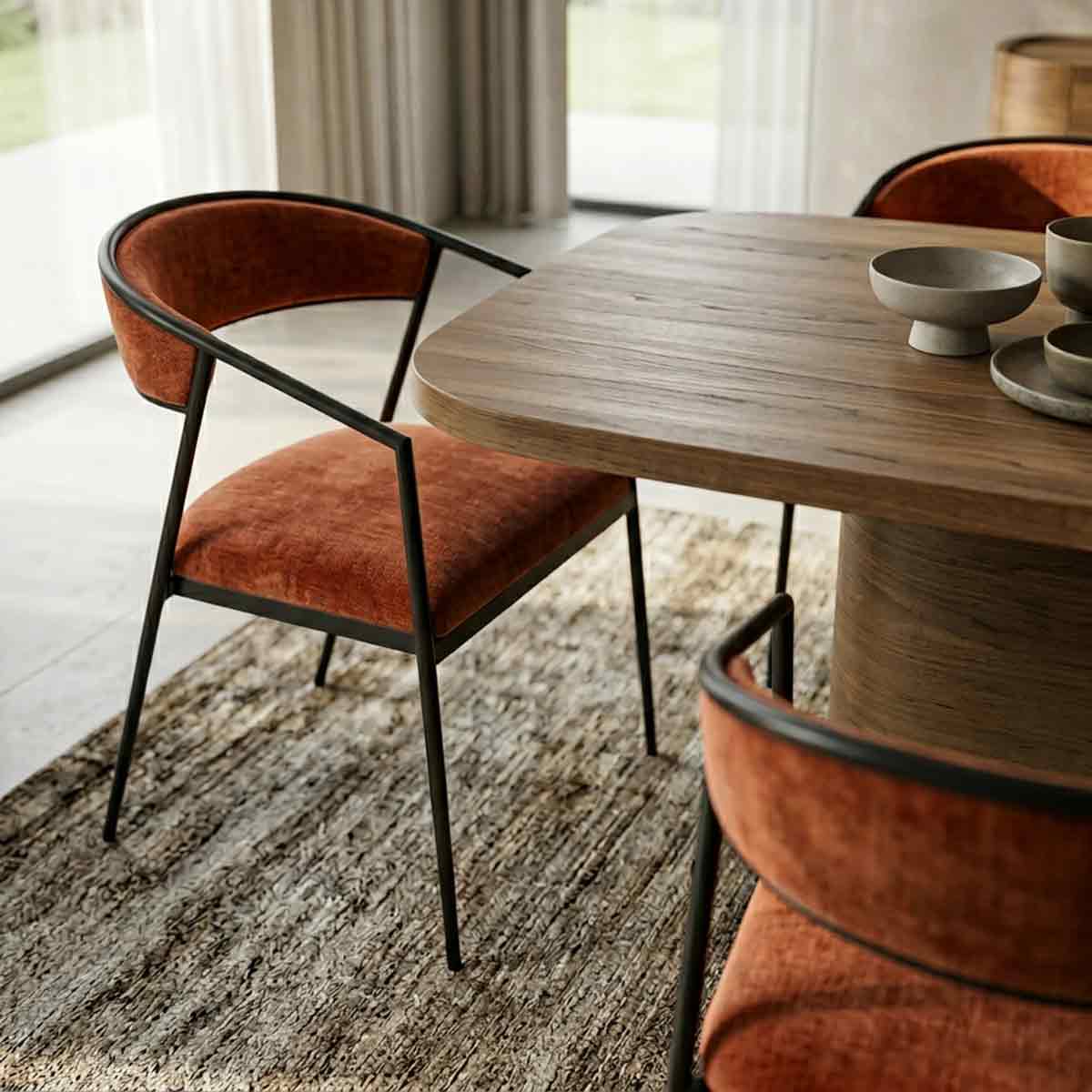 Dario Armchair – Rouge | Caracole Spring 2026 | Elegant Contemporary Luxury Exclusive Designer Furniture