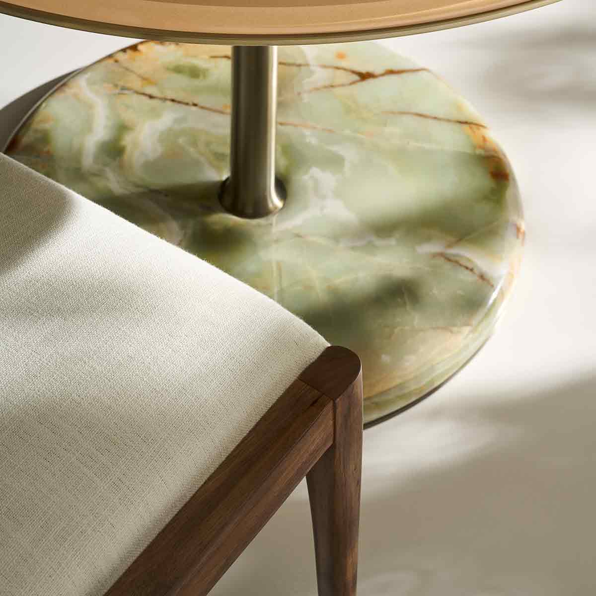 Sylvie Side Chair – Natural Walnut | Caracole Spring 2026 | Elegant Contemporary Luxury Exclusive Designer Furniture