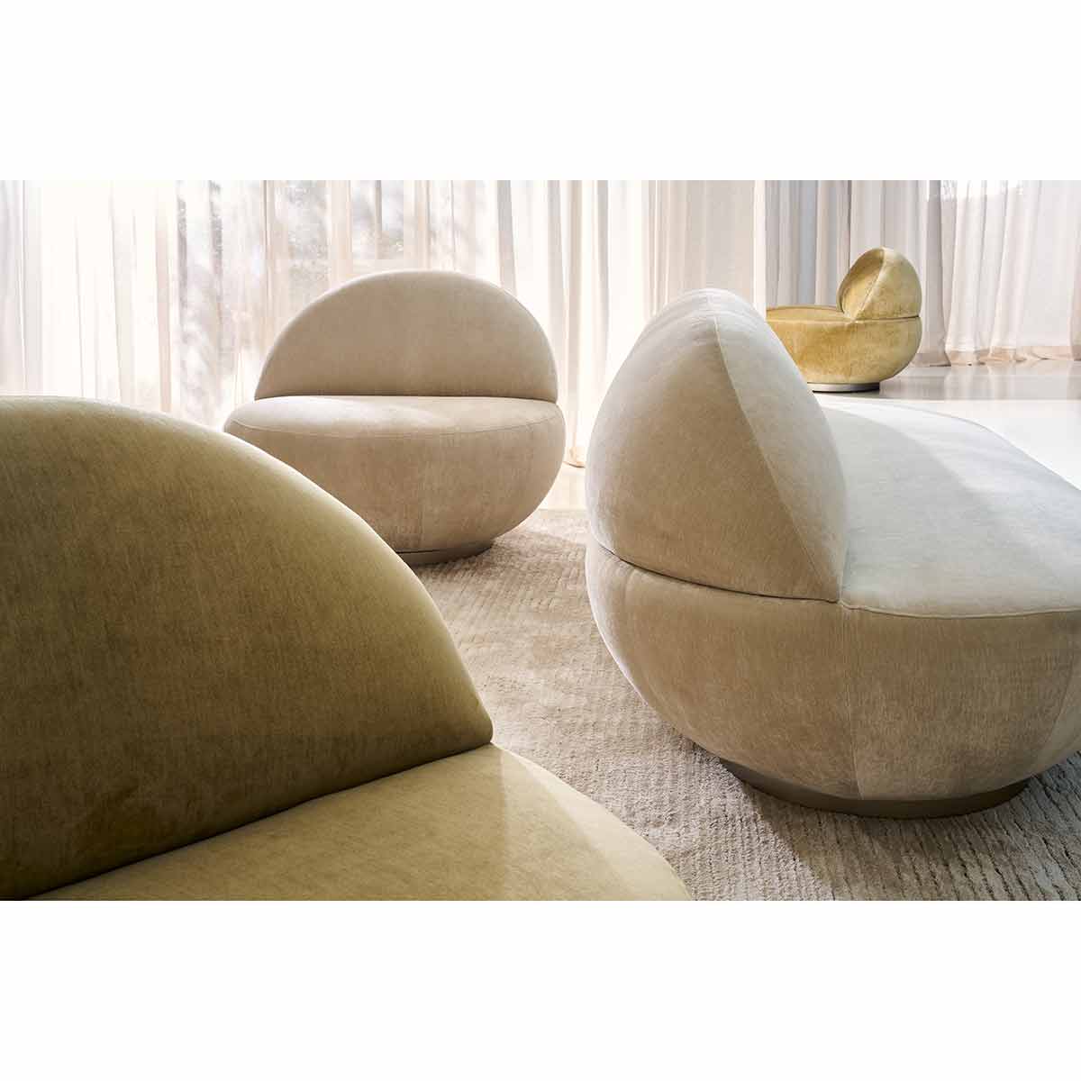 Jagger Swivel Chair – Ochre - Image 3