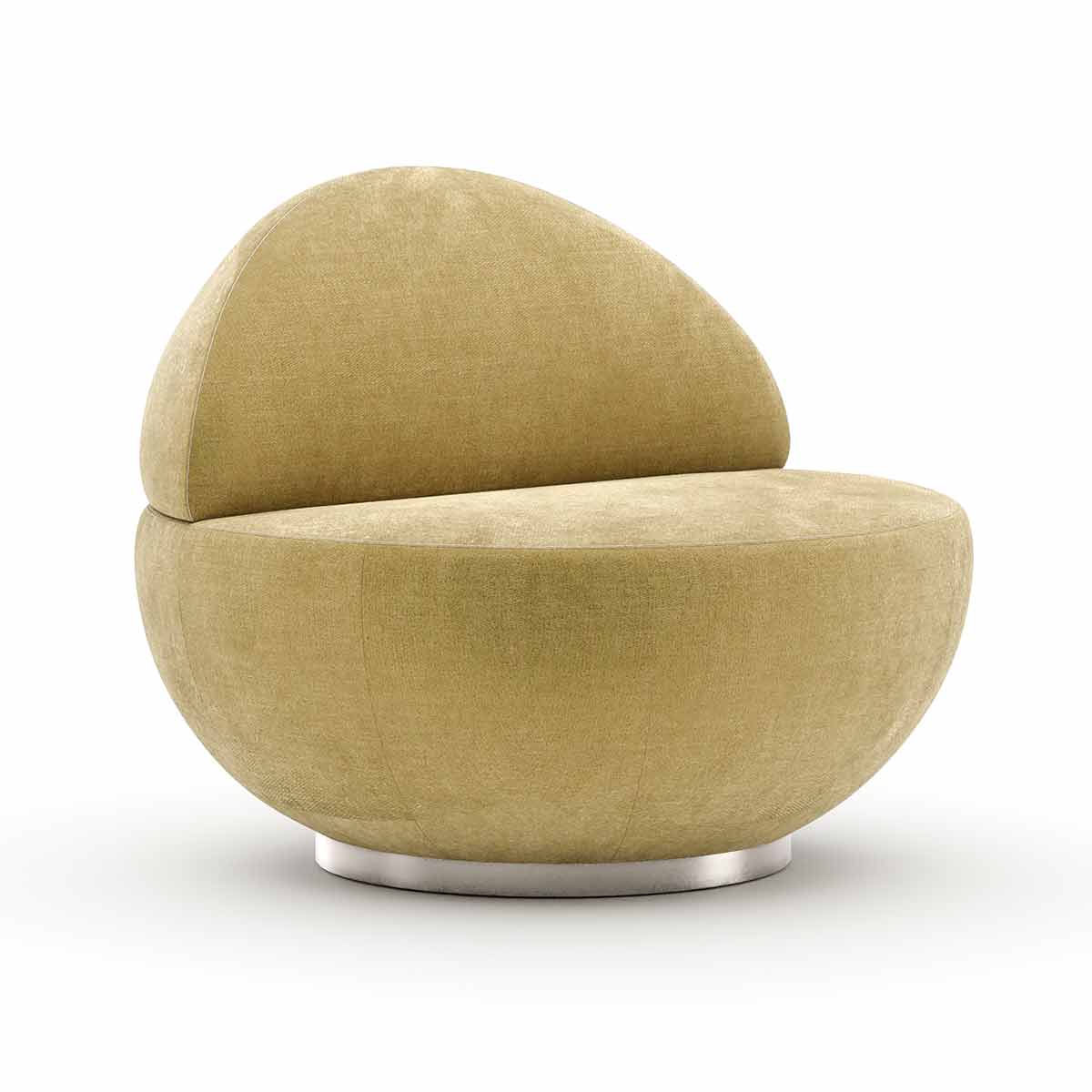 Jagger Swivel Chair – Ochre | Caracole Spring 2026 | Elegant Contemporary Luxury Exclusive Designer Furniture