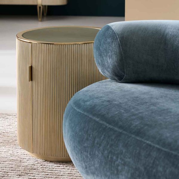 Love Round Side Table | Caracole Classic Collection | Elegant Contemporary Luxury Exclusive Designer Furniture
