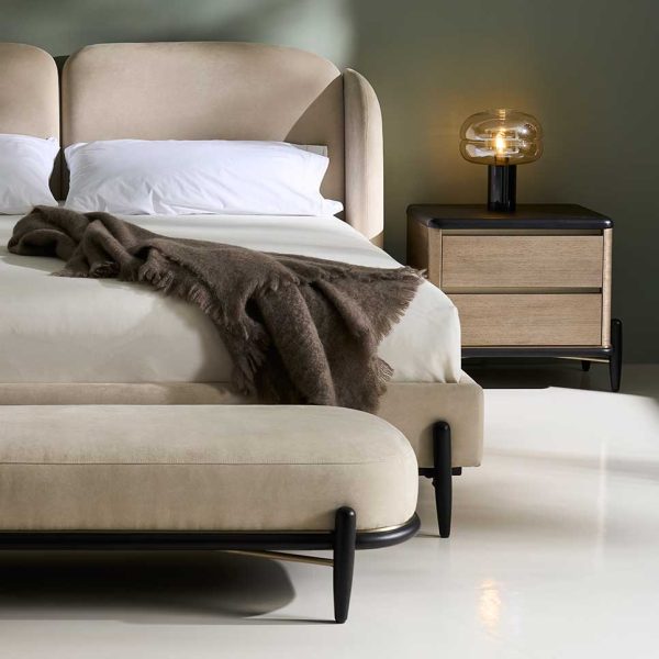 Madera Bed | Caracole Fall 2025 | Elegant Contemporary Luxury Exclusive Designer Furniture